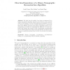 Direction-Dependency of a Binary Tomographic Reconstruction Algorithm