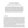 Discovering communication