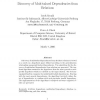 Discovery of multivalued dependencies from relations
