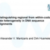 Distinguishing Regional from Within-Codon Rate Heterogeneity in DNA Sequence Alignments