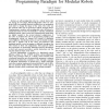 Distributed control diffusion: towards a flexible programming paradigm for modular robots