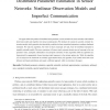 Distributed Parameter Estimation in Sensor Networks: Nonlinear Observation Models and Imperfect Communication