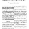 Distributed Partial Information Management (DPIM) Schemes for Survivable Networks - Part I