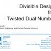 Divisible designs from twisted dual numbers