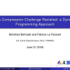 DNA Compression Challenge Revisited: A Dynamic Programming Approach