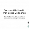 Document Retrieval in Pen-Based Media Data