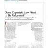 Does copyright law need to be reformed?