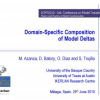 Domain-Specific Composition of Model Deltas