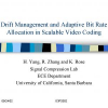Drift management and adaptive bit rate allocation in scalable video coding