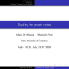 Duality for poset codes