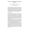 Dynamic Characterization of Web Application Interfaces