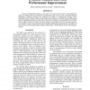 Dynamic Dependencies and Performance Improvement