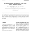 Dynamic programming algorithms for the mosaic longest common subsequence problem