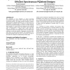 Dynamic single-rail self-timed logic structures for power efficient synchronous pipelined designs