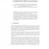 Dynamically Changing Trust Structure in Capability Based Access Control Systems