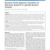 Dynamics based alignment of proteins: an alternative approach to quantify dynamic similarity