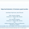 Edge fault-diameter of Cartesian graph bundles