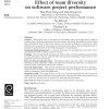 Effect of team diversity on software project performance