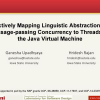 Effectively mapping linguistic abstractions for message-passing concurrency to threads on the Java virtual machine