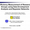 Efficiency measurement of research groups using Data Envelopment Analysis and Bayesian networks