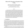 Efficient Bit Allocation for Dependent Video Coding
