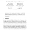 Efficient Computation of Optimal Trading Strategies