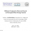 Efficient Conjunctive Keyword Search on Encrypted Data Storage System