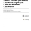 Efficient Decoding of Ternary Error-Correcting Output Codes for Multiclass Classification