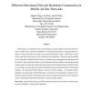 Efficient Directional Network Backbone Construction in Mobile Ad Hoc Networks