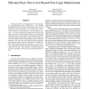Efficient Exact Two-Level Hazard-Free Logic Minimization
