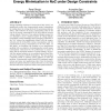 Efficient mapping and voltage islanding technique for energy minimization in NoC under design constraints