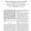 Efficient Medium Access Control with IEEE 802.11 for Mobile Ad Hoc Networks