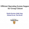 Efficient operating system support for group unicast