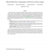 Efficient Public-Key Cryptography in the Presence of Key Leakage