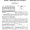 Efficient reliability simulation of analog ICs including variability and time-varying stress