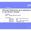Efficiently Refactoring Java Applications to Use Generic Libraries