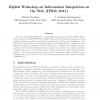 Eighth workshop on information integration on the web (IIWeb 2011)