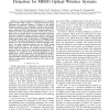 EM-Based Maximum-Likelihood Sequence Detection for MIMO Optical Wireless Systems
