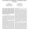 Embracing Interference in Ad Hoc Networks Using Joint Routing and Scheduling with Multiple Packet Reception