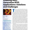 Enabling Next-Generation RFID Applications: Solutions and Challenges