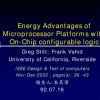 Energy Advantages of Microprocessor Platforms with On-Chip Configurable Logic