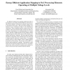 Energy efficient application mapping to NoC processing elements operating at multiple voltage levels