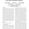 Energy evaluation of software implementations of block ciphers under memory constraints