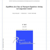Equilibria of a class of transport equations arising in congestion control