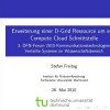 Erweiterung einer D-Grid-Ressource um eine Compute-Cloud-Schnittstelle