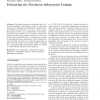 Estimating the maximum information leakage