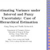 Estimating Variance Under Interval and Fuzzy Uncertainty: Case of Hierarchical Estimation