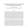 Estimation of boundary properties using stochastic differential equations