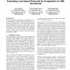 Evaluating lock-based protocols for cooperation on XML documents