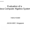 Evaluation of a Java Computer Algebra System